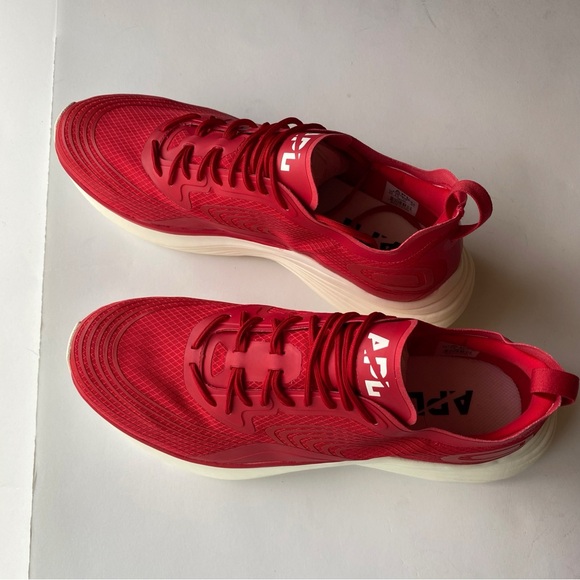APL Athletic Propulsion Labs Streamline Red White Running Sneakers 10.5 mens - Picture 2 of 12